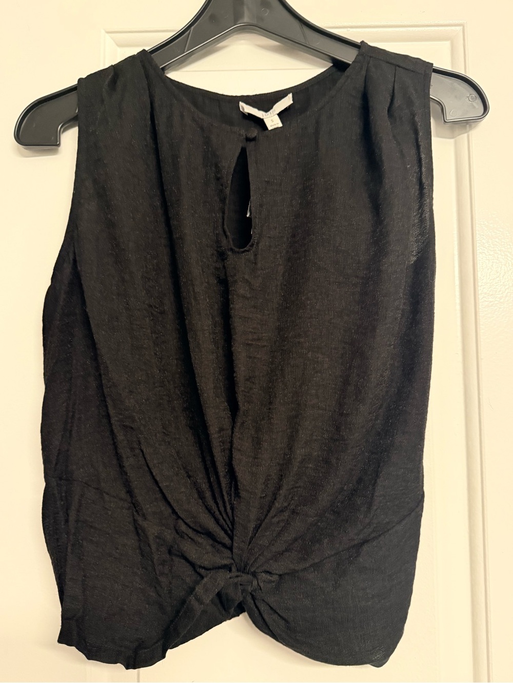 NWT Joie Women’s Black Knot-Front Sleeveless Top size S
